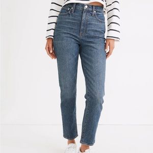 Madewell Petite Classic Straight Jeans in Corson Wash